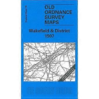 Wakefield en District (oude O.S. kaarten van Engeland) [Facsimile] [gevouwen kaart]