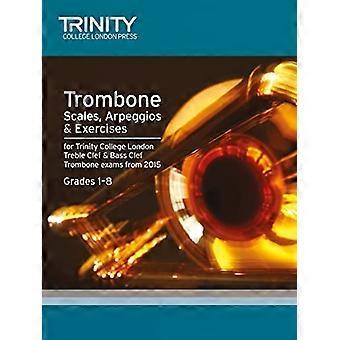Écailles de laiton & exercices : Trombone de 2015 : niveaux 1-8 (répertoire d’Exam en laiton)