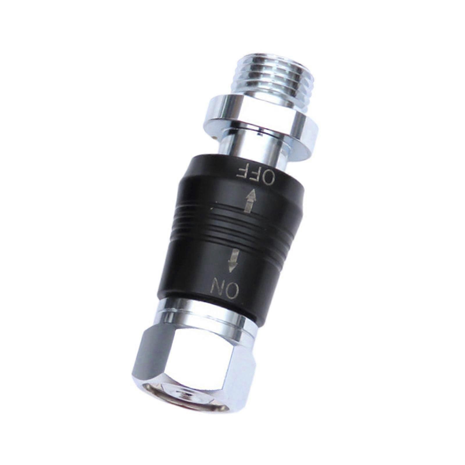 Scuba Diving Regulator Adapter Brass Quick Open Close for Second Stage 9/16 Hose Connector