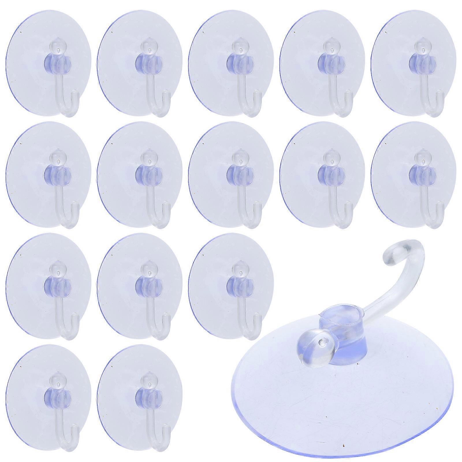 Transparent Suction Cup Hooks for Storage Plastic Hooks 40Pcs Set