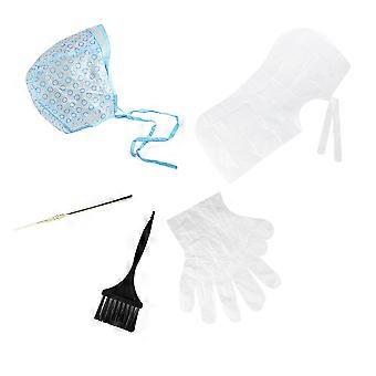 Disposable Hair Coloring Tools Hair Dye Kit for Salon 5Pcs Set