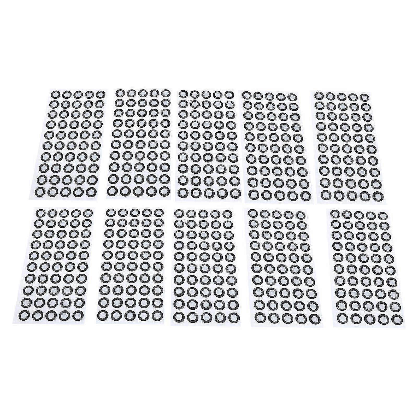 500pcs 3D Scan Markers (6mm Inner Diameter, 10mm Outer Diameter), Diffuse Reflective Reference Points, 3D Scan Tracking Points