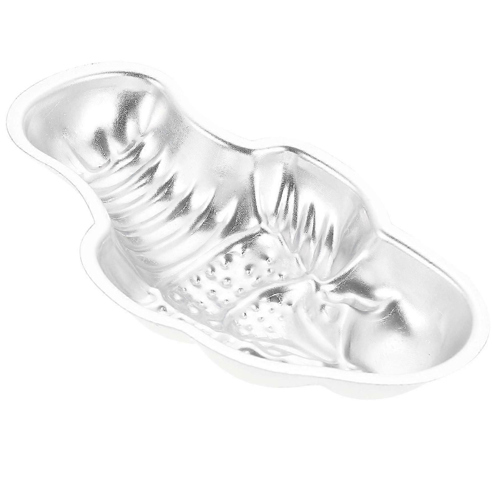 Rice Cake Mold 2Pcs Metal Pudding Making Mold Compatible withBaking Use
