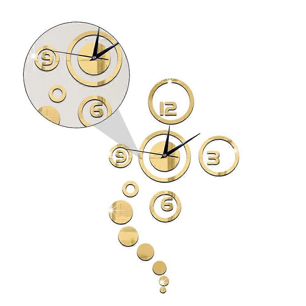 Decorative Clock for Decoration Chic Sticky Wall Clock