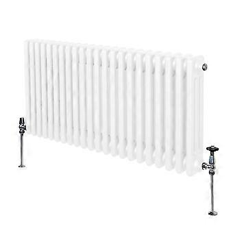 Traditional 3 Column Radiator 600mm x 1012mm Modern Central Heating Heater Gloss White Carbon Steel