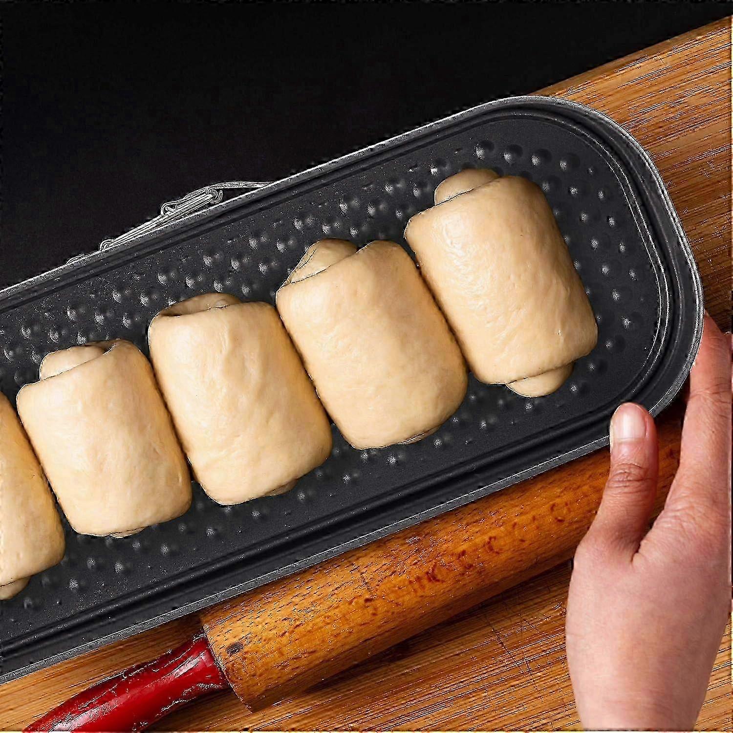 Rectangular Non-Stick Springform Pan with Removable Base, 30.8 x 12 cm, Anthracite Finish
