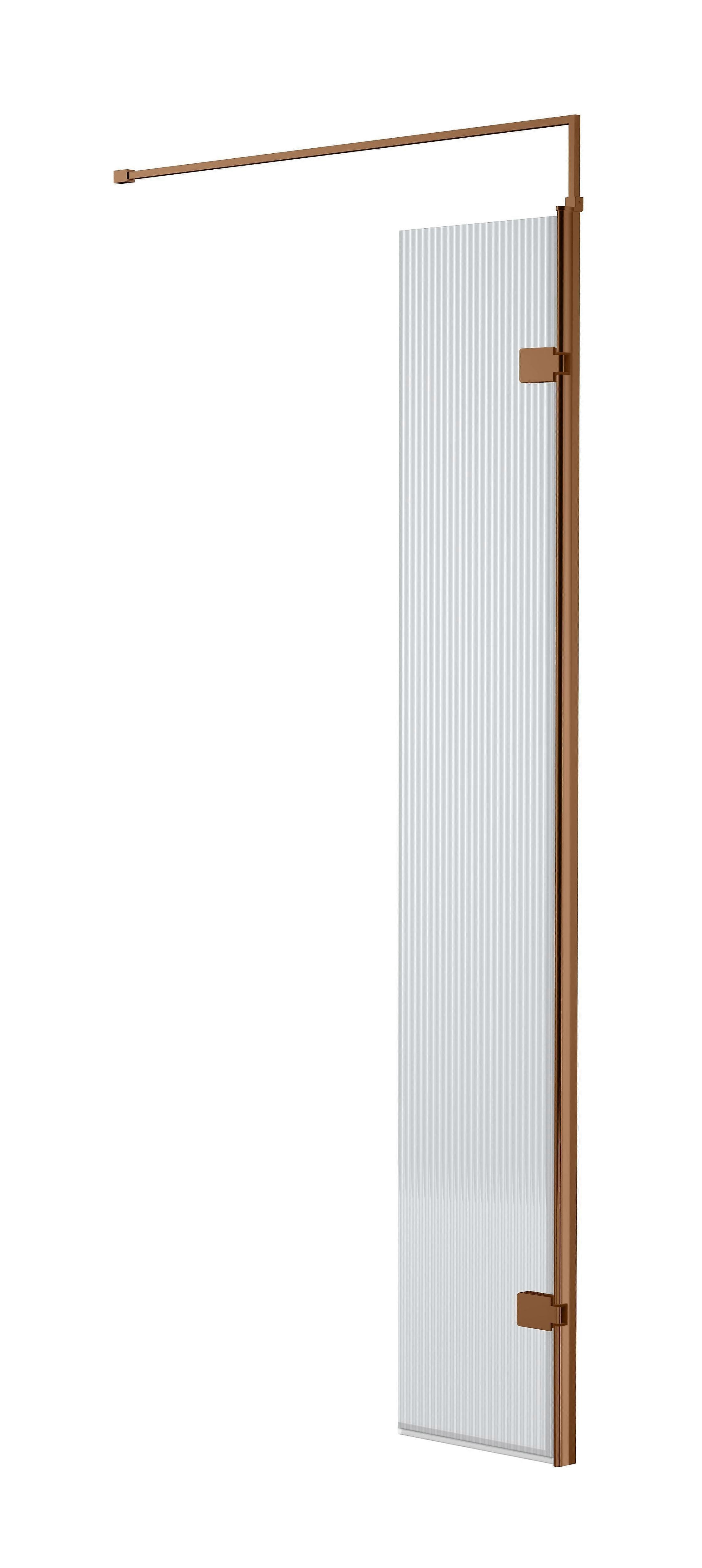1850 x 300 x 8mm Fluted Hinged Screen