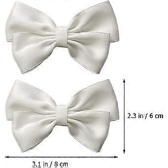 2Pcs Wedding Shoe Clips Cloth Bow Shoe Buckles Bridal Shoe Clips Detachable Shoe