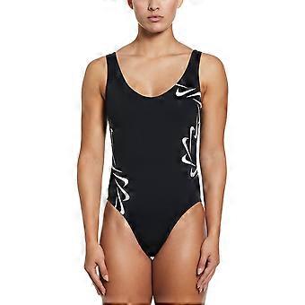 Nike Multi Logo U-Back Badpak - Zwart/Wit