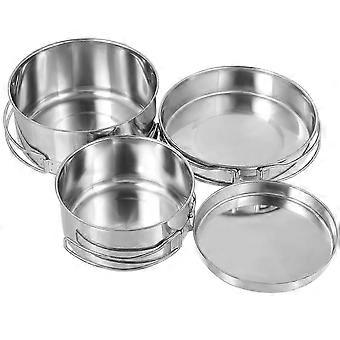 12Pcs Stainless Steel Camping Cookware Set | Stackable for Outdoor Cooking