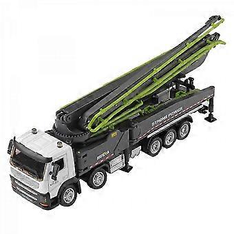 Concrete Pump Truck 1:50 Scale Diecast Construction Vehicle, Diecast and ABS, Grey, L25.0 x W4.8 x H14.0 cm, Original Colour Box Packing