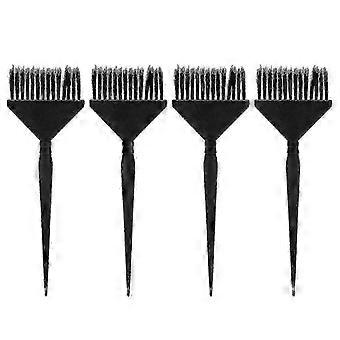 4PCS Wide Hair Dye Brus Portable Stiff Bristle Pointed Tail Even Coloring Hair Dye Tint Brush compatible with Barber