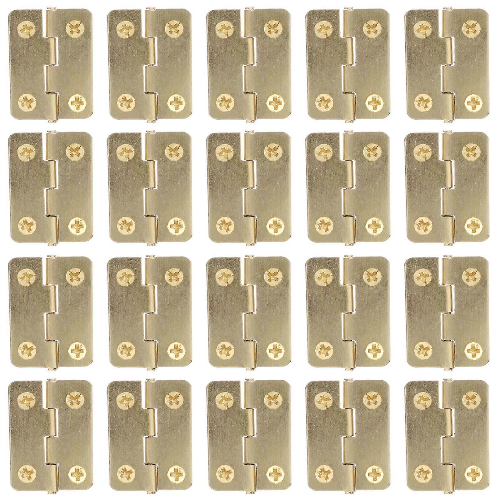 20pcs Small Hinge Bird House Hinge Iron Folding Hinge Replacement Accessory