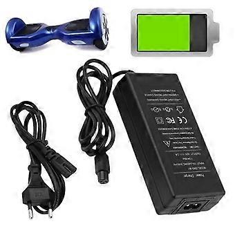 42V Charger for Self Balancing Scooter Hoverboard with European Plug Black