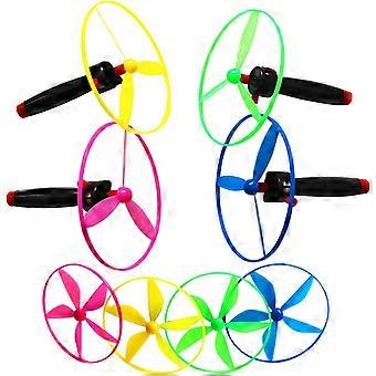 4 Pcs disco voador ambientalmente jogo puxar corda brinquedo ao ar livre