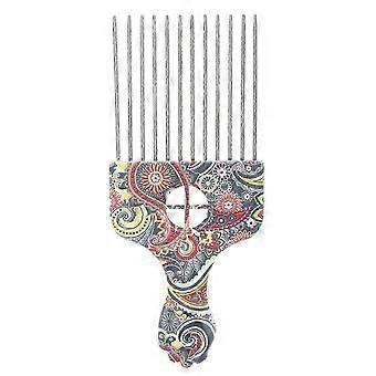Stainless Steel Afro Hair Pick Comb for Curly Hair Detangling and Styling