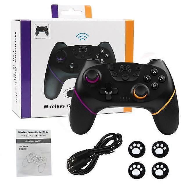 BT Wireless Game Controller compatible withSwitch Pro Lite Oled Gamepad Joystick compatible withPC Game Controller with Programmable Wake up Function
