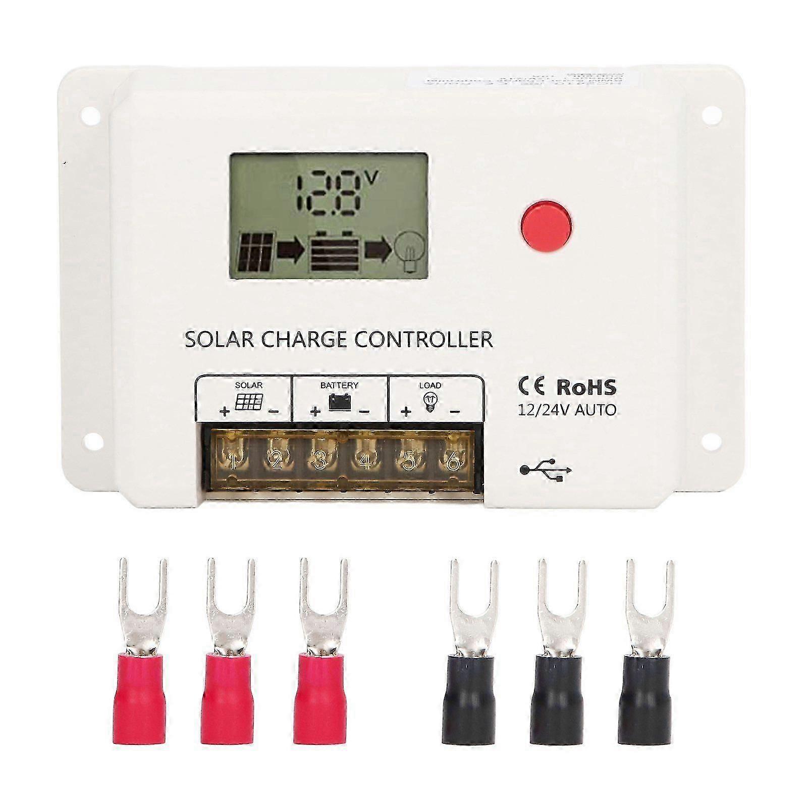 High quality  12V/24V 10A PWM charging solar controller