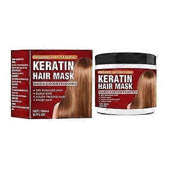Masque capillaire à la kératine,Masque capillaire de traitement capillaire à la kératine pour cheveux secs et abîmés,Racine de cheveux endommagée de réparation profonde,Masque capillaire hydratant revitalisant en profondeur naturel