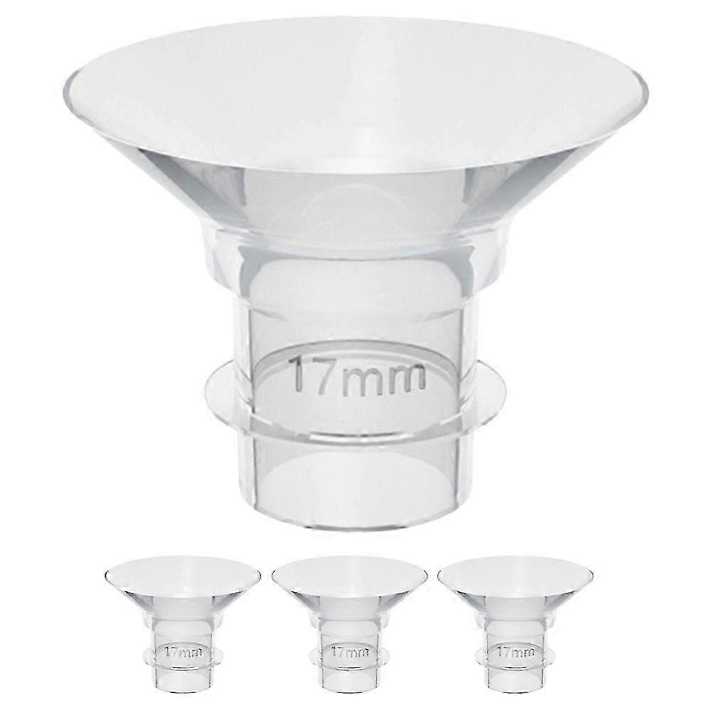 Silicone Flange Inserts 17mm | Comfortable Breast Pump Replacement Parts | 4 Pack for Wearable Breast Pumps