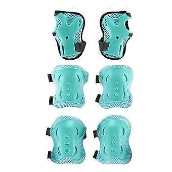 1 Set Kids Roller Skating Protective Gear Skateboarding Scooter Biking Cycling Sports Toddlers Boys Girls Wrist Guard Knee Elbow Pad Protector