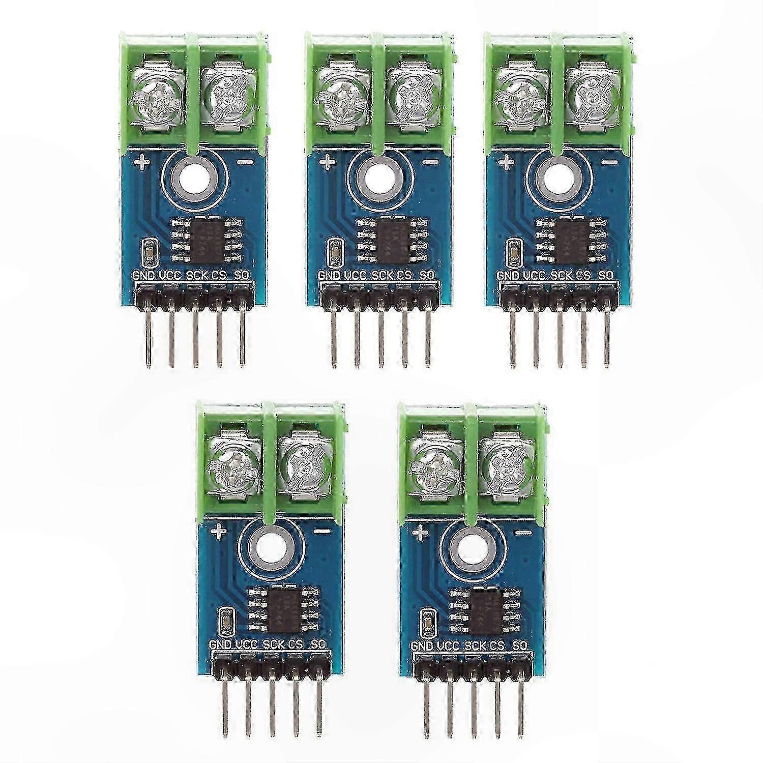K-Type Thermocouple Temperature Sensor Module, 5 Pack(MAX6675)