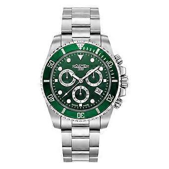 Roamer analog kronograf for herreklokke 851837 41 75 20 Deep Sea 100 rustfritt stål 