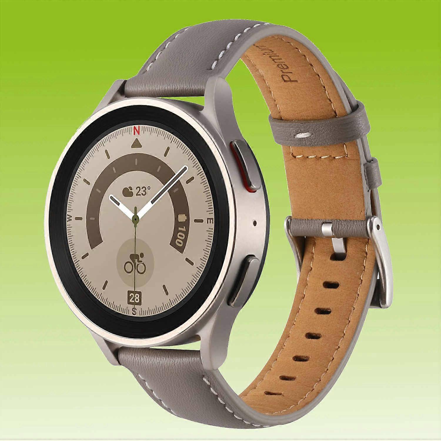 Faux Leather Strap for Samsung Galaxy Watch FE 6 5 4 Normal Pro Classic all sizes