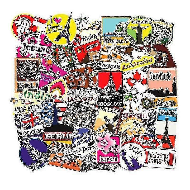 100x Stickers, Destinations