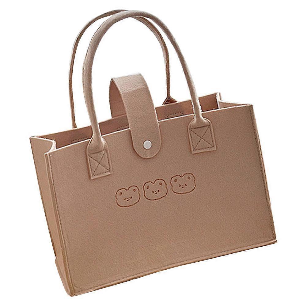 Multi-function Tote Bag Portable Handbag Adorable High-capacity Bear Bag Concise Handbag