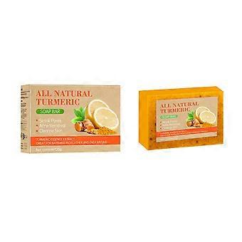 Lemon turmeric soap essential oil handmade soap cleansing moisturizing improve dryness cleansing body care soap 1