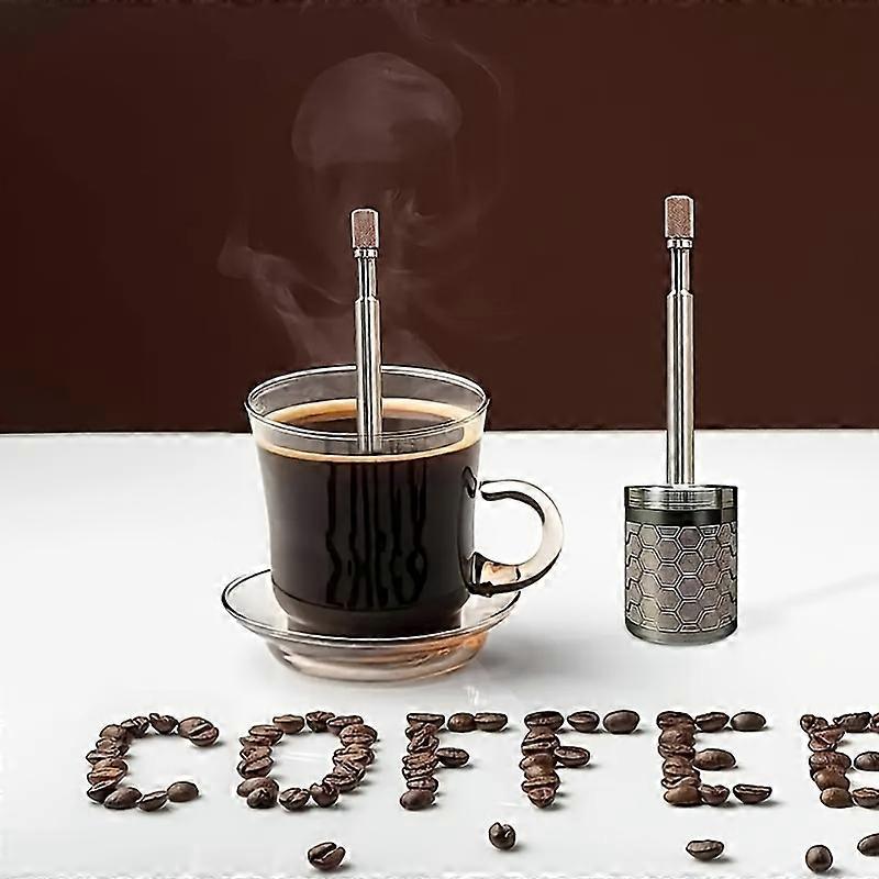 Manual Grounds Filter - Small Handheld Press for Brewed Beverage, Refreshing Device for Work or Gift