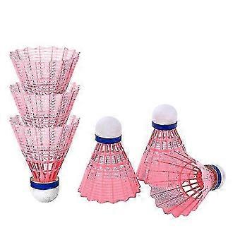 6pcs Nylon Plastic Badminton Shuttlecocks Practical Sports Exercise Training Accessories