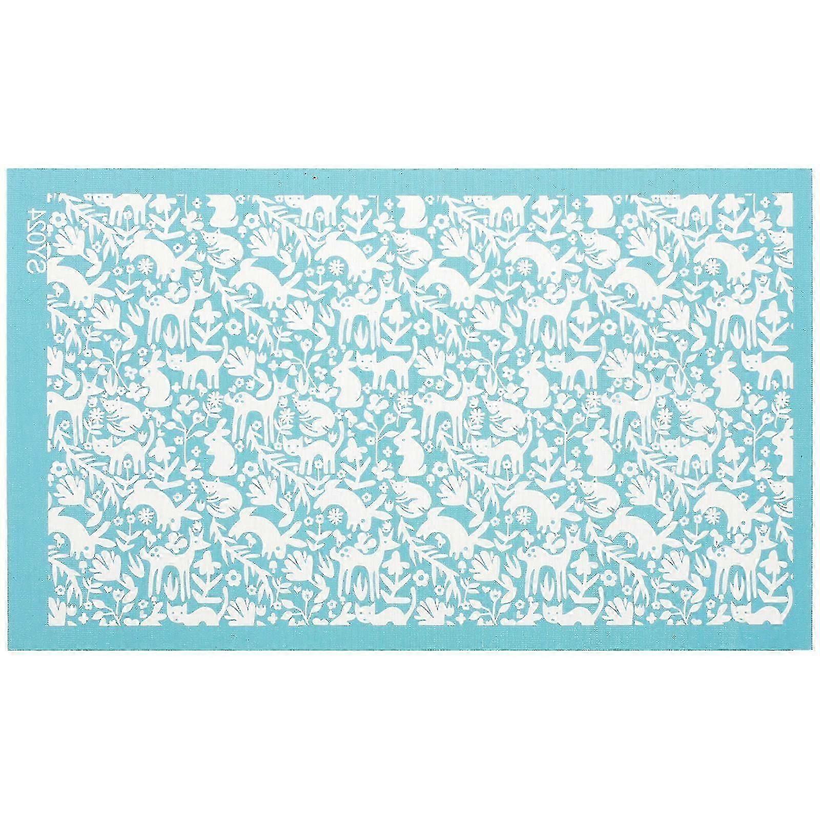 Polyester Silk Screen Stencil Rabbit Template for Printing 1 Sheet Blue