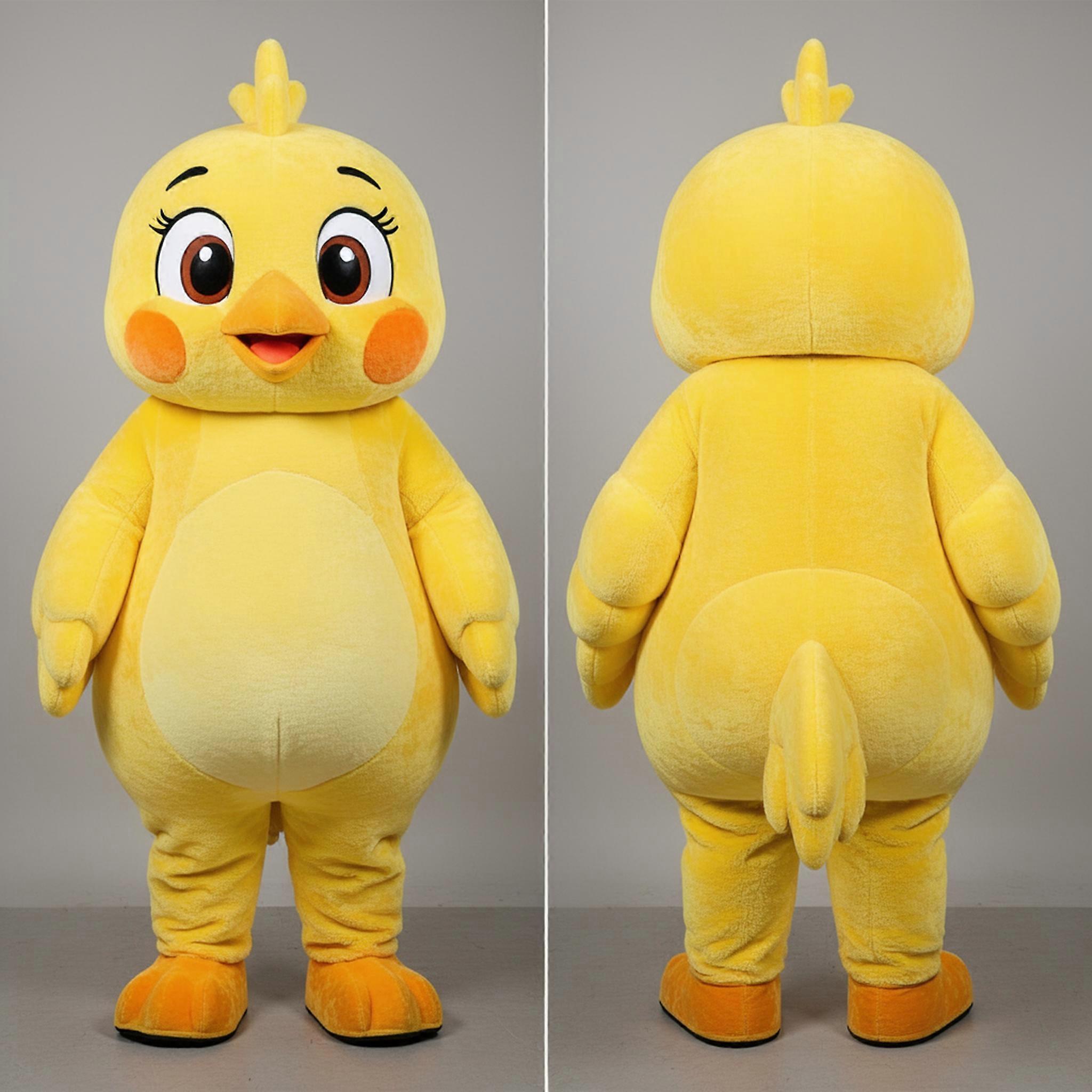 MASTICOT Sunshine Yellow Fluffed Tail Canary Mascot
