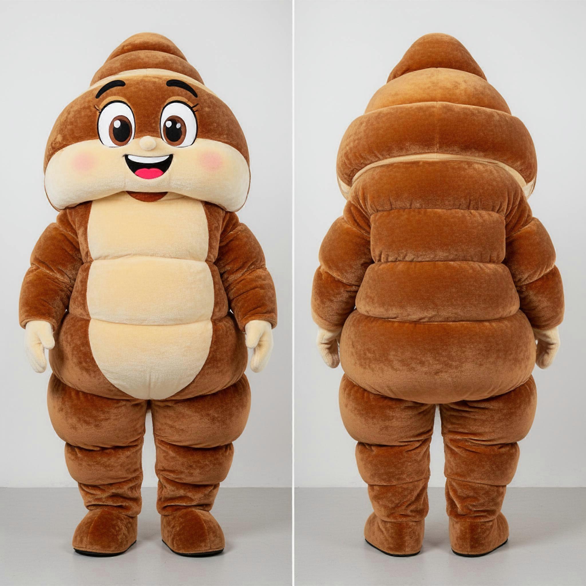 MASTICOT Buttery Brown Delectable Croissant Mascot