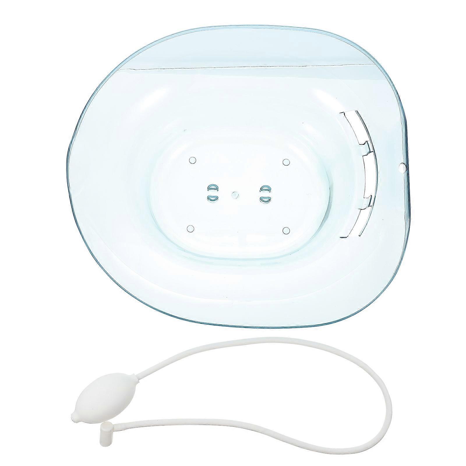Sitz Bath Basin Plastic for Postpartum Care Function 1Set Blue