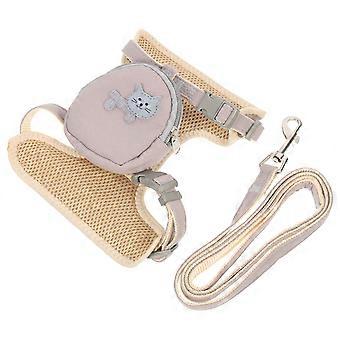 Kitten Walking Rope Outdoor Cat Leash Adjustable Cat Harness for Pet Use