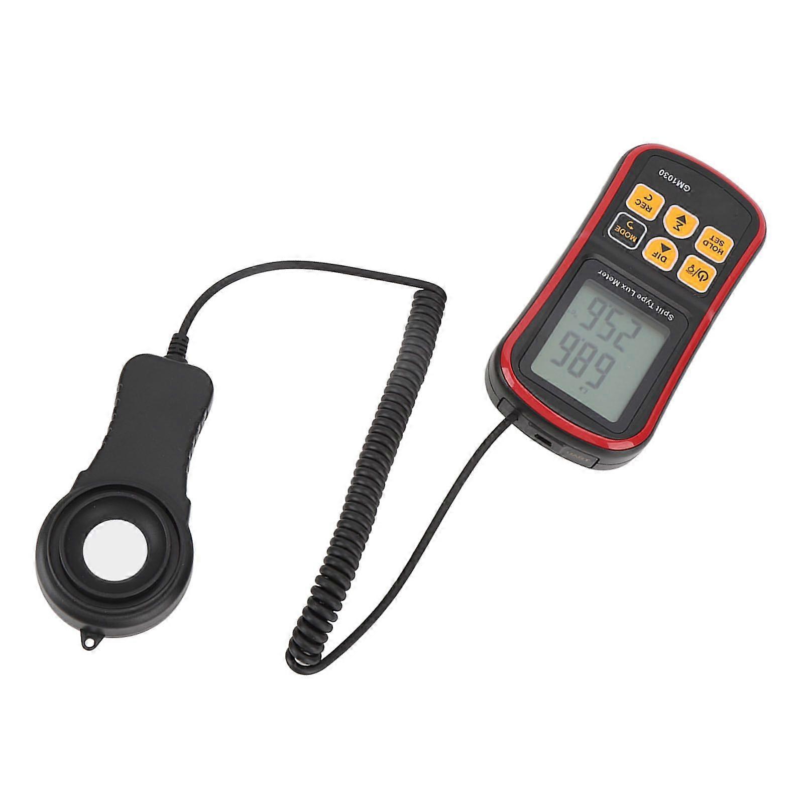 Handheld Light Meter Digital Illuminance Meter Digital Luxmeter High Accuracy Luminometer Photometer with Bluetooth APP Software Computer Software Dat