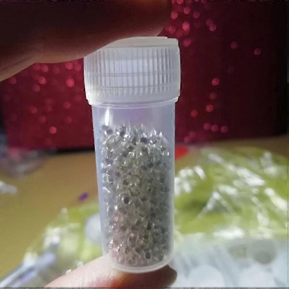 50pcs Empty Powder Bottles Portable Sample Bottles Small Containers with Screw Cap(5ml)