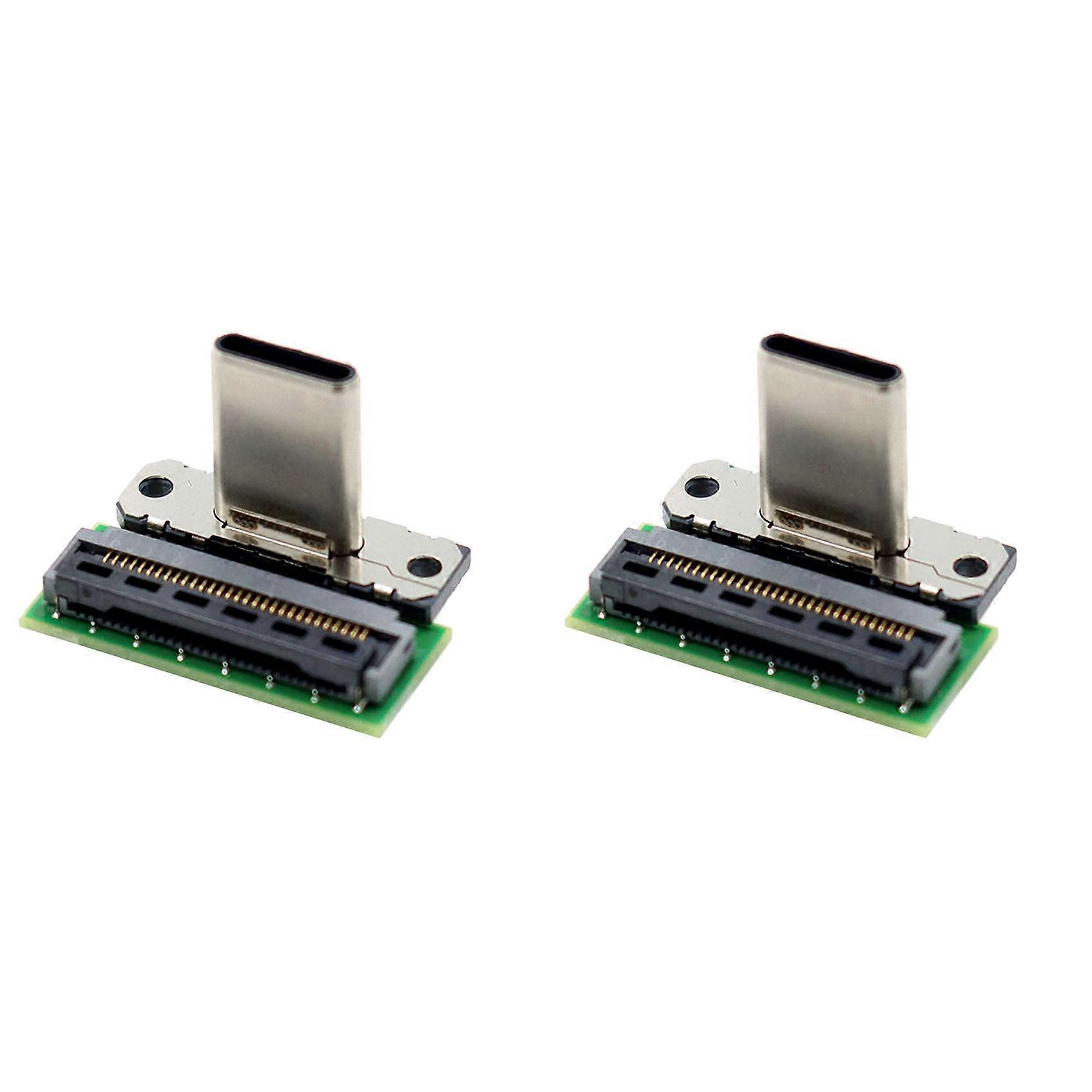 2X Dock Connector Charging Port USB Type C Socket Compatible for Switch Docking Station Replacement Component Male