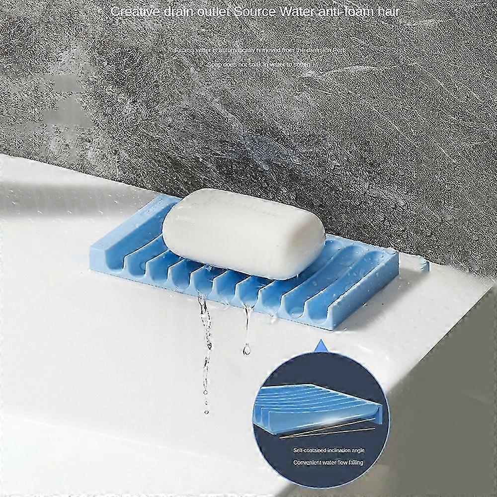 Self-Draining Silicone Soap Dish