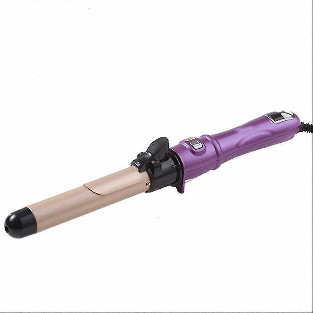 Automatic 360 Rotating Curling Iron with Purple Finish (EU Plug)