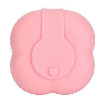 2024 Silicone Cotton Pad Bag Washable Dustproof Powder Puff Case Portable Cotton Pad Storage Bag for