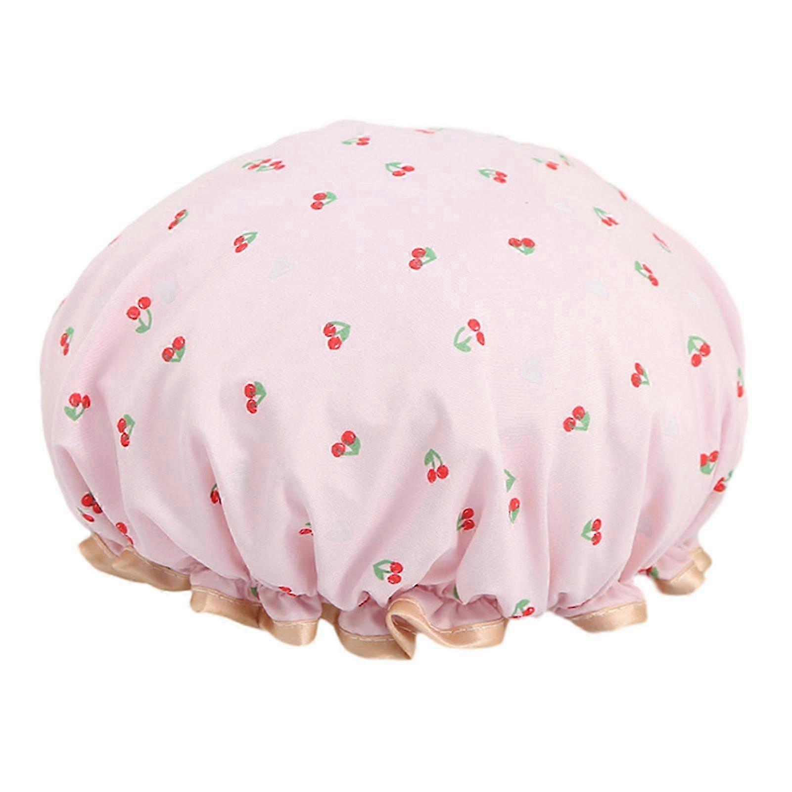 Elastic Edge Dual-Layer Shower Cap