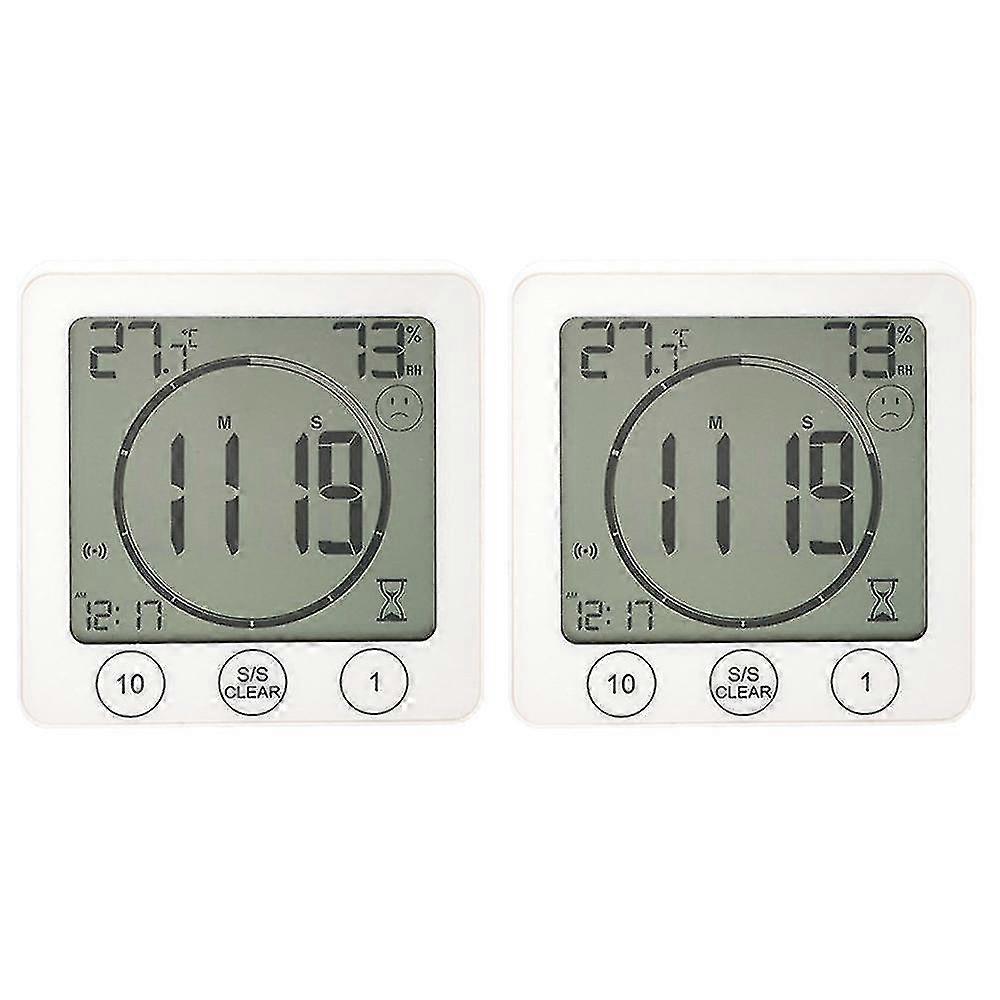 Compact Waterproof Thermometer Hygrometer Clock