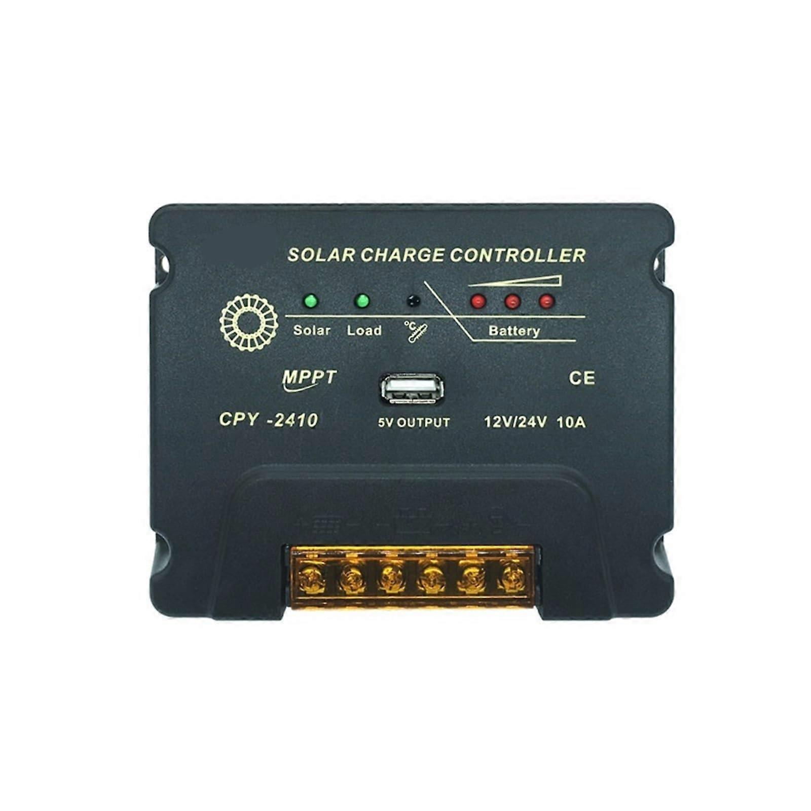 12V 24V 10A  Efficiency MPPT Solar Charge Controller for LeadAcid Battery OffGrid Systems
