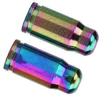 2 Teile / Los TC4 Titanlegierung Mountain Road Bike Ventilkappe für Schlauch Gasdüse (bunt) YMQX)