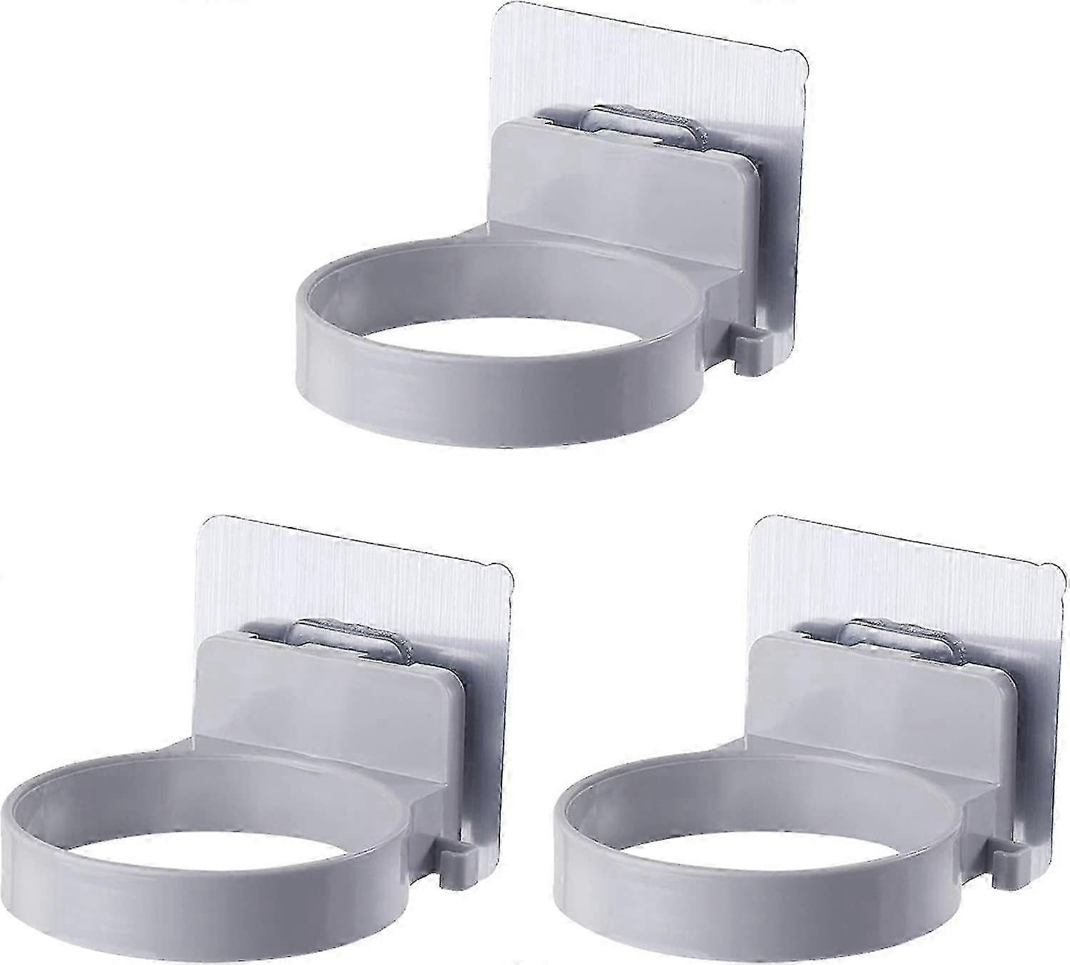 3-Pack Wall Mount Hair Dryer Mounting Bracket (Grey)