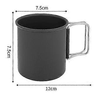 DTCY Camping Cup with Foldable Handle Aluminium Alloy Multifunction Portable Camping Mug for Camping Picnic Hiking Travel